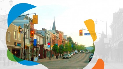 Main Street, downtown Milton, Ontario