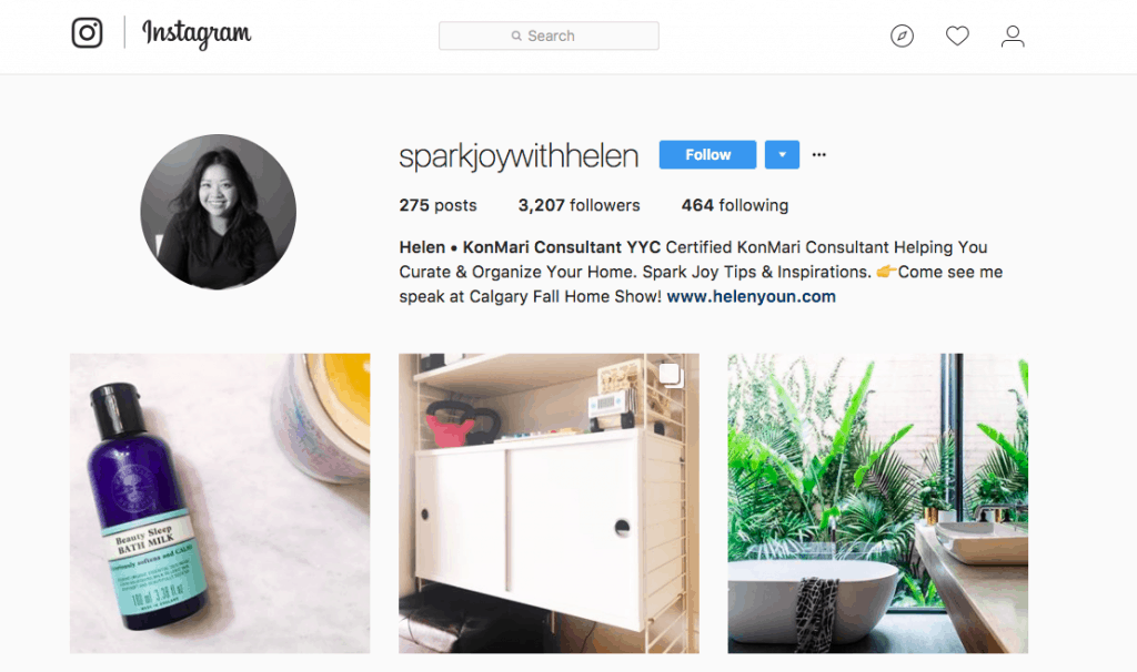 Helen Youn. Certified KonMarie consultant. Calgary, Alberta. 2017 Calgary Fall Home Show