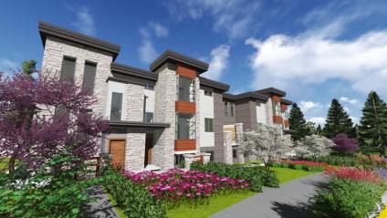 Vancouver townhouses modern building
