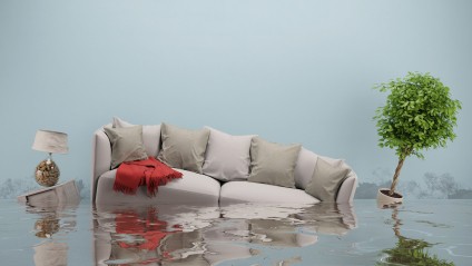 coach floating in a flood emergency preparedness flooding