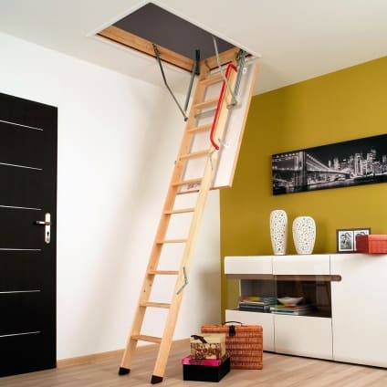 Wooden loft ladder