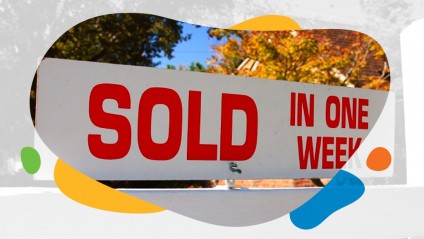 Sold in one week sign in front of a house
