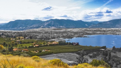 Aerial view of Penticton