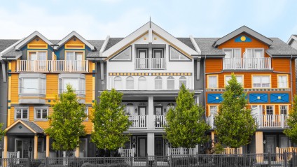 row of townhomes