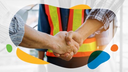 Two men shaking hands