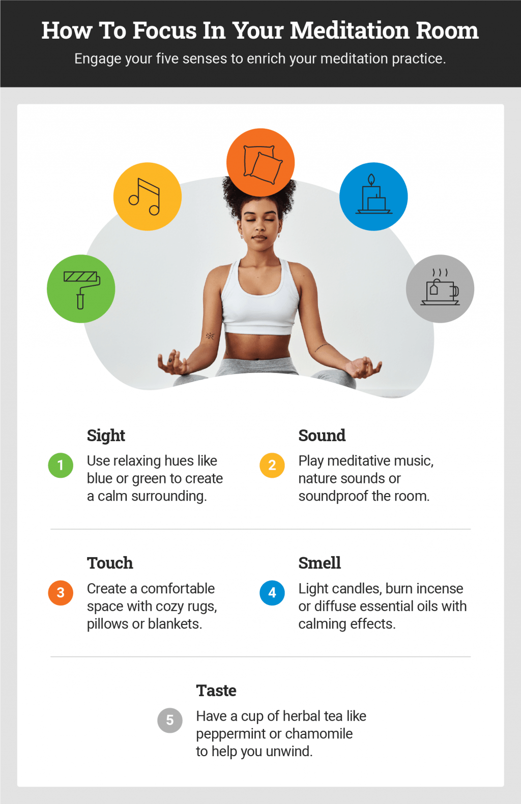 how to focus on your meditation room visual