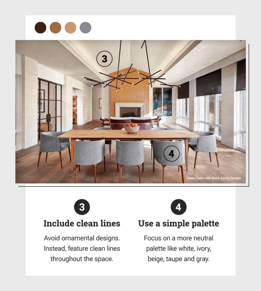 image that shows a living room with clean lines and a simple colour palette