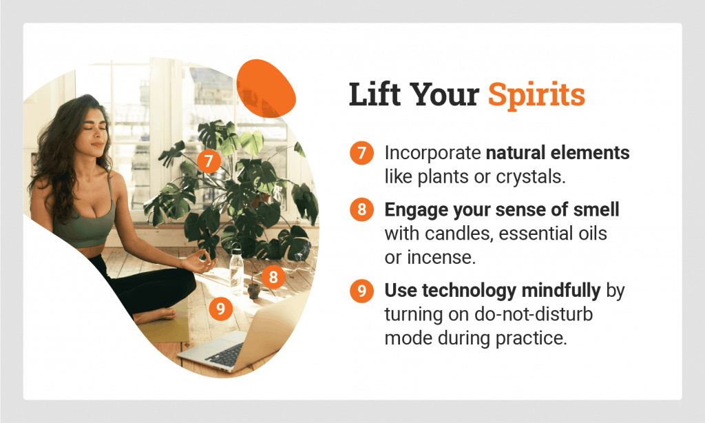 lift your spirits in your meditation room