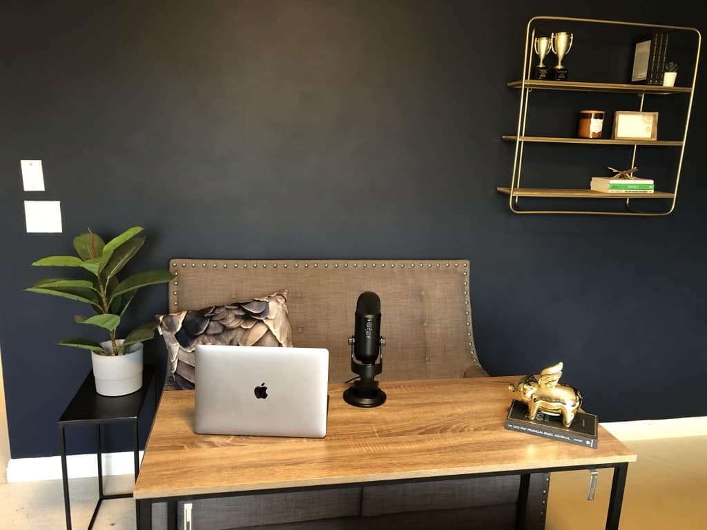 After completing a home office remodel