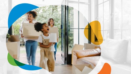 Family moves into new home