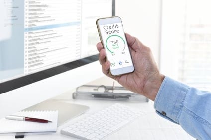 credit score on smart phone