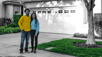 couple moving with small home devices