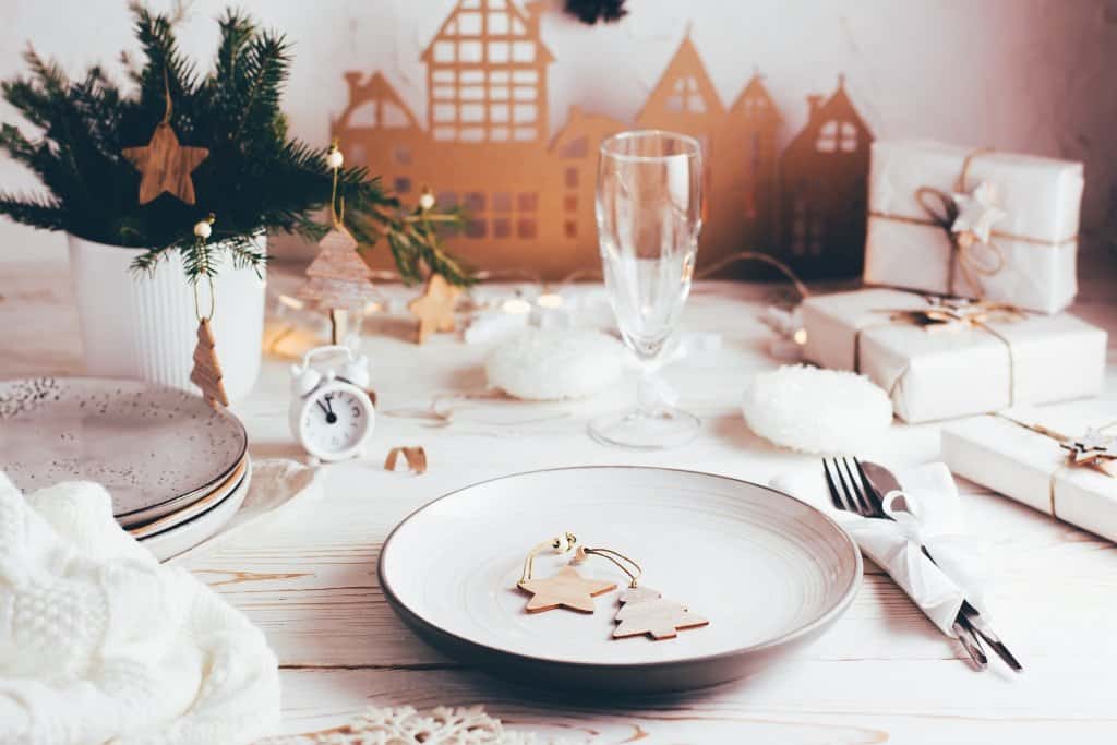 Christmas tablescape table holiday decor