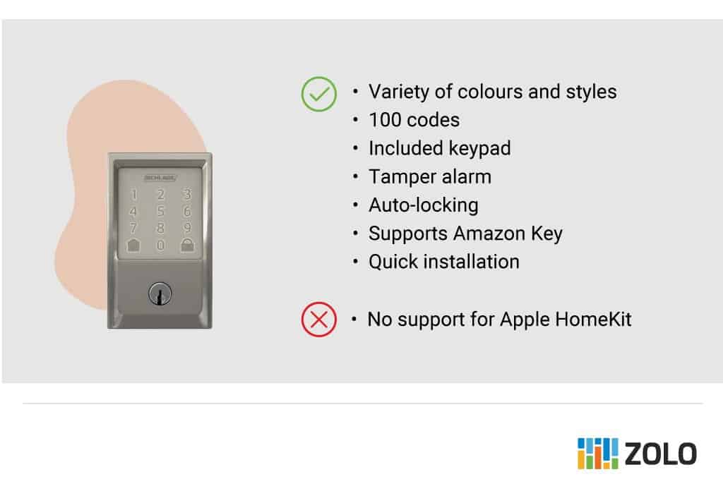 Schlage smart door lock pros and cons