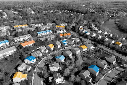 suburban housing community - supply and demand in real estate