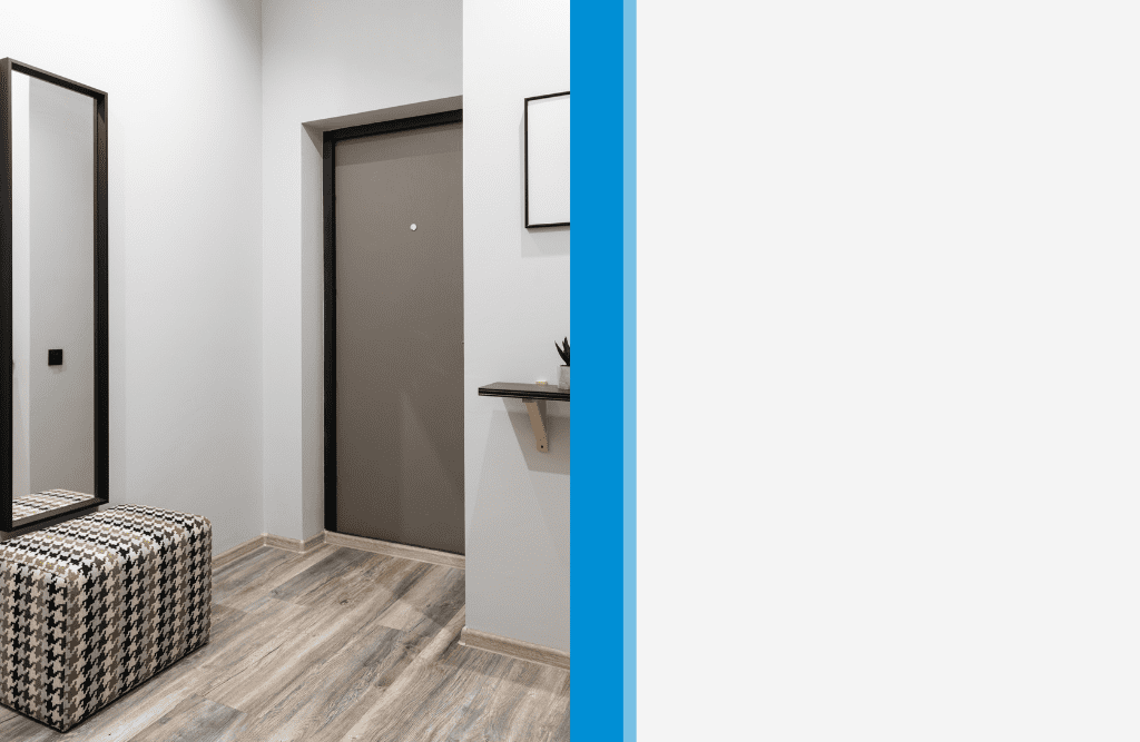 Mirrors at entryway