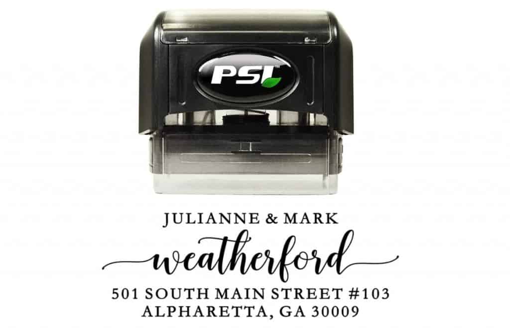 personalized address stamp