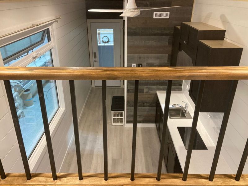 Tiny home interior in Alberta
