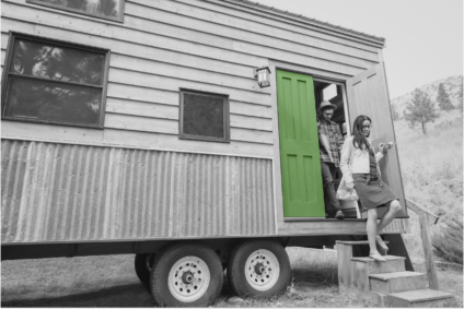 Couple living in a tiny home in Ontario